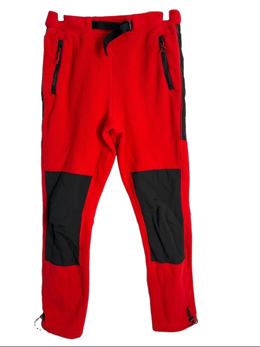 Topo Designs Women's Red and Black Pants Fleece Size Small